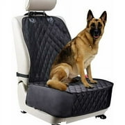 Dog Car Seat Cover for Front Seats. Waterproof and Anti-Scratch Car Seat Protector for Dogs. Fits Most Trucks Vans and SUVs Black